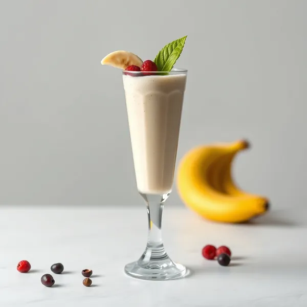 Smoothie Alto em Proteína de Banana e Leite de Macadamia