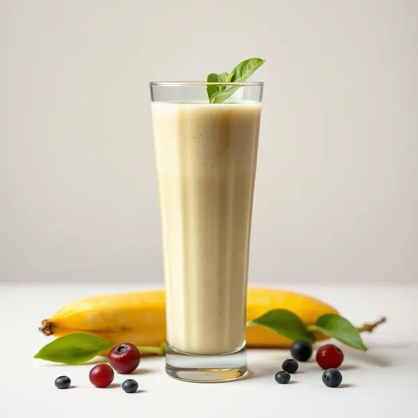 Smoothie Haut en Protéines Banane et Lait de Pois