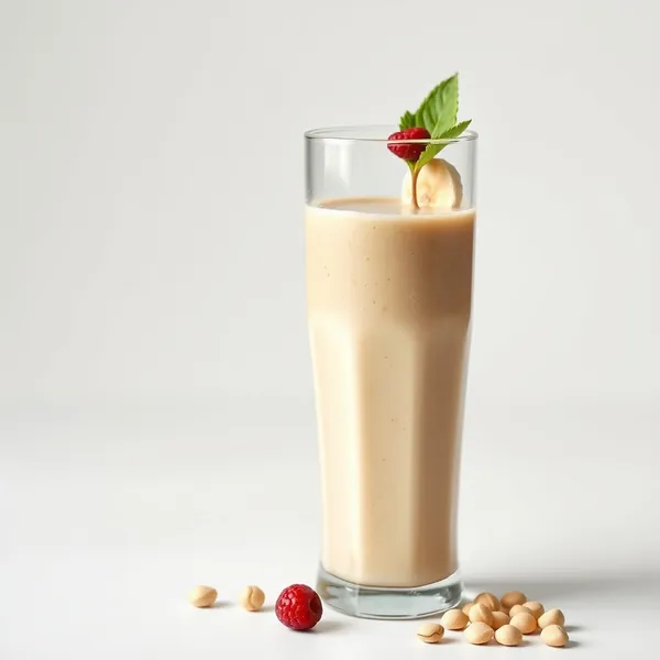 Smoothie de Leite de Pistache e Banana Alto em Proteína