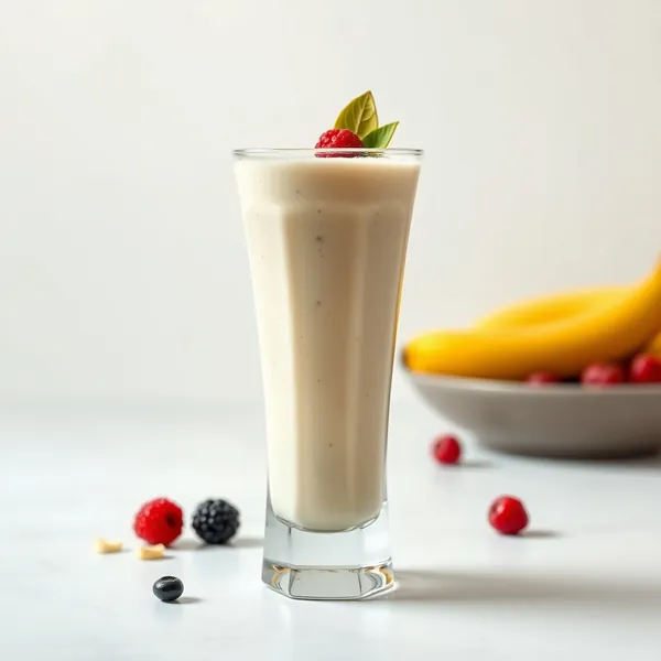 Smoothie Alto em Proteínas de Banana e Leite de Arroz