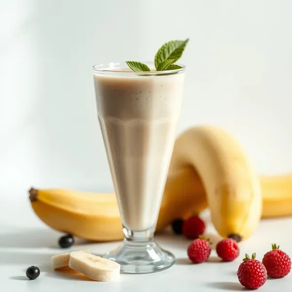 Smoothie Haut en Protéines Banane et Lait d'Épeautre