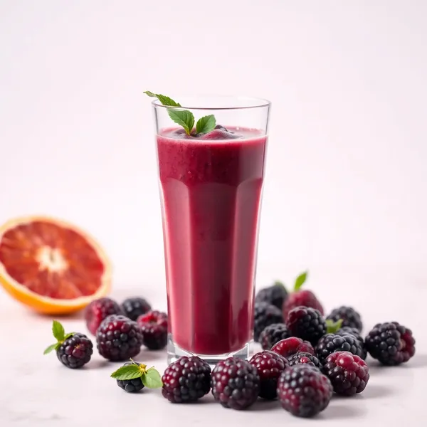 Smoothie Haut en Protéines Orange et Mûre