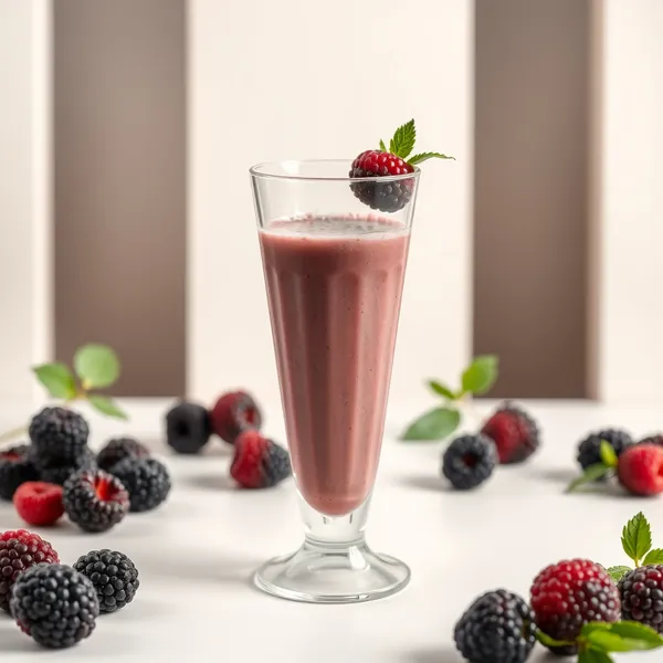 Frullato Alto in Proteine con More e Latte di Riso
