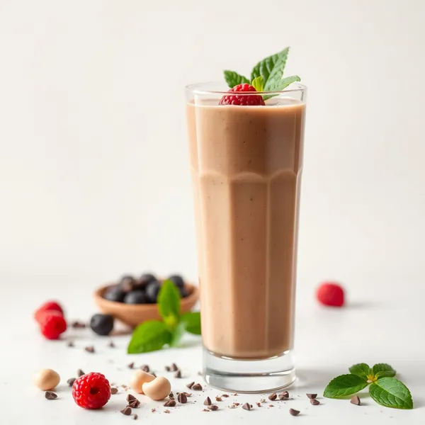 Smoothie de Cacau em Pó Alto em Proteínas e Leite de Caju