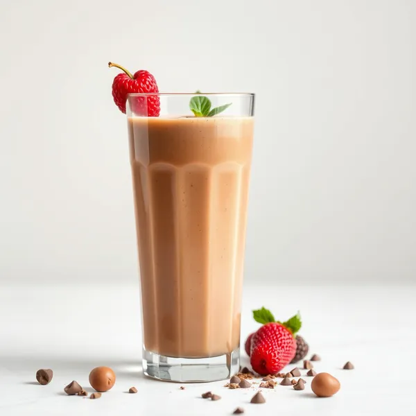 High Protein Cacao Powder Hazelnut Milk Smoothie