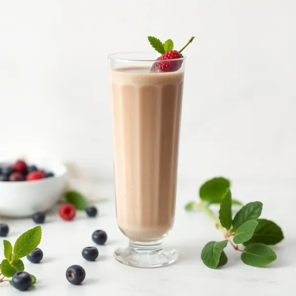 Smoothie au Kefir et au Cacao Haut en Protéines