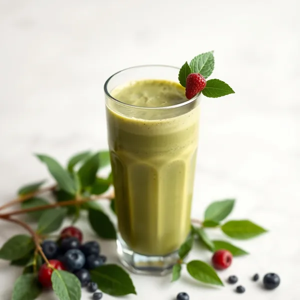 High Protein Cacao Powder Matcha Tea Smoothie