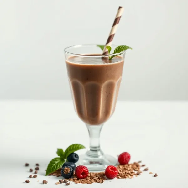 High Protein Cacao Powder Oat Milk Smoothie