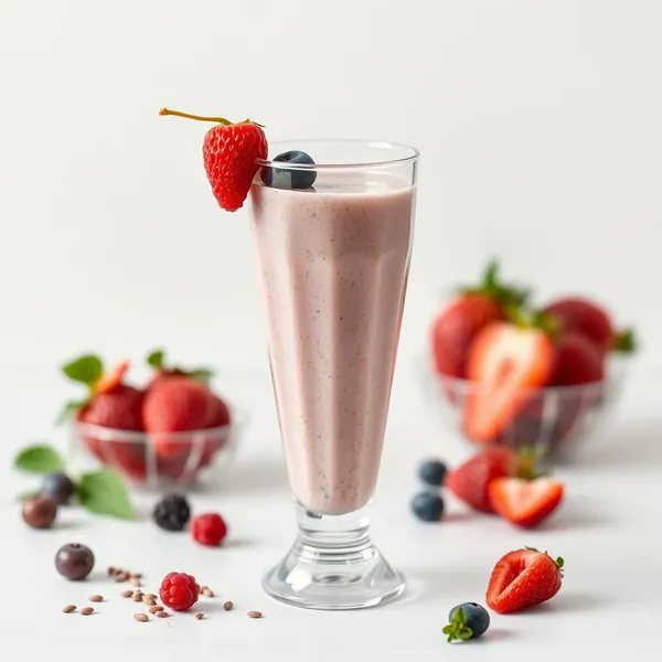 Smoothie de Iogurte Grego com Chia Alta em Proteínas