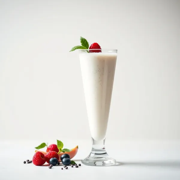 Smoothie aus Kefir mit Chiasamen Hoch in Protein
