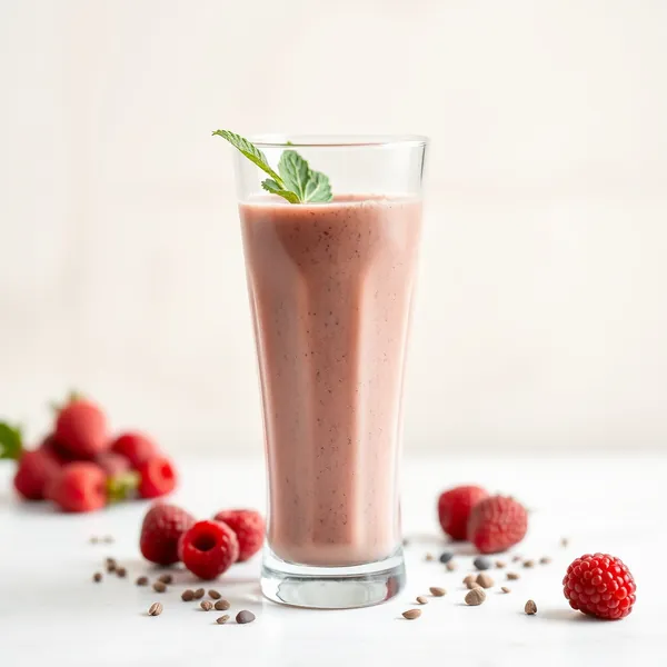 Smoothie de Chia au Lait de Macadamia Haut en Protéines