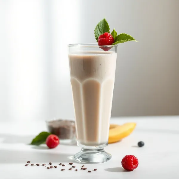 High Protein Chia Seed Spelt Milk Smoothie