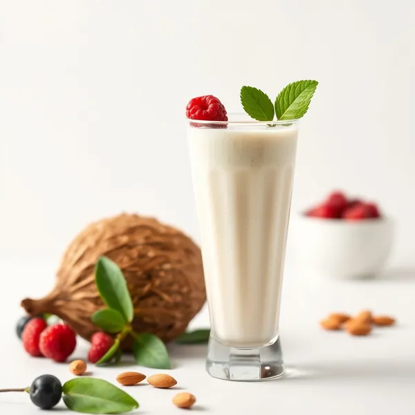 Hoch-Protein Kokos-Mandel-Smoothie