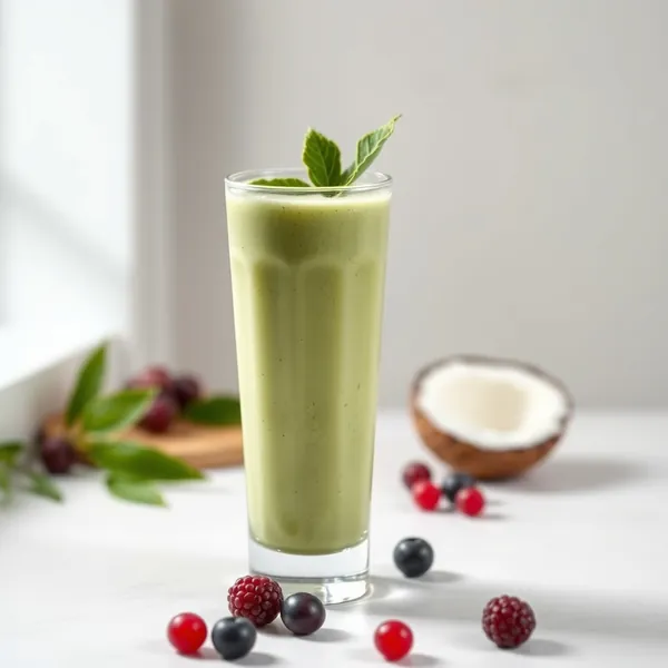 High Protein Coconut Matcha Tea Smoothie
