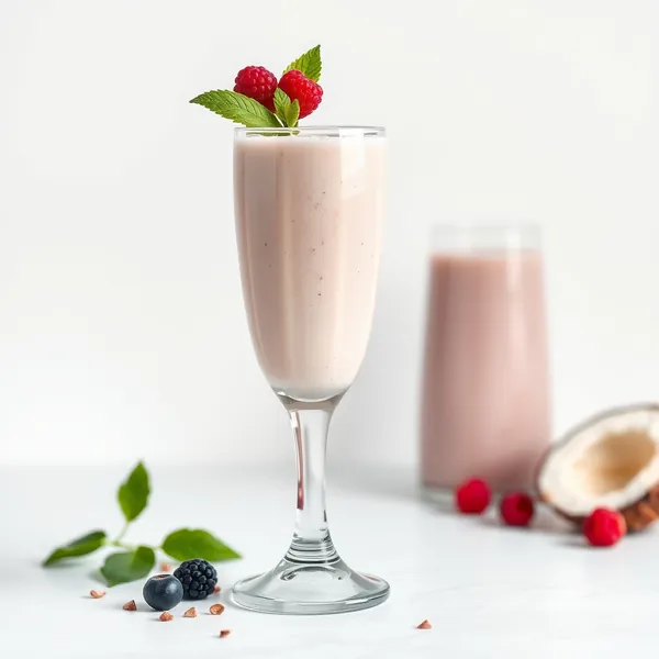 Smoothie de Leite de Coco e Espelta Alto em Proteínas