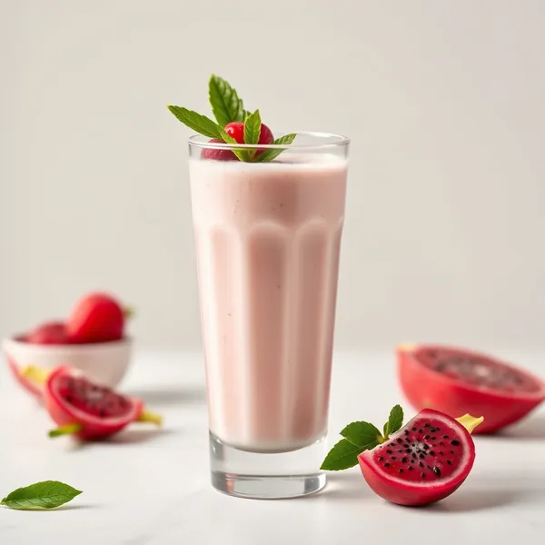 Smoothie di Kefir di Latte di Dragonfruit Alto in Proteine