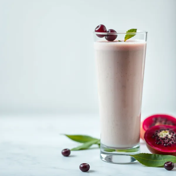 Smoothie de Fruit Dragon avec Lait de Pois Haut en Protéines
