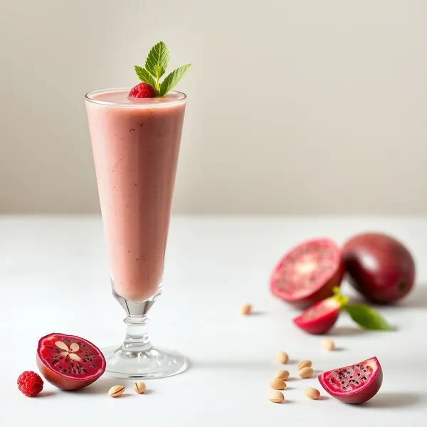 High Protein Dragonfruit Pistachio Milk Smoothie