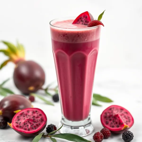 Smoothie de Leite de Espelta e Dragonfruit Alto em Proteínas