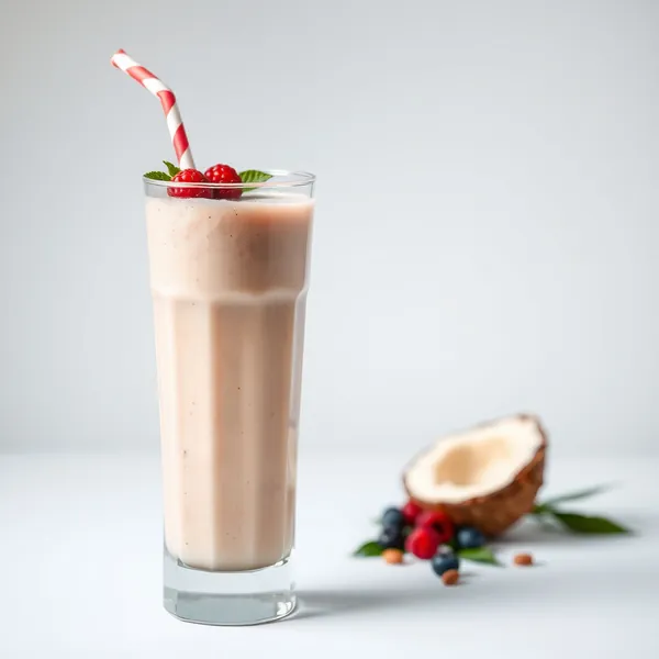 Frullato Alto in Proteine di Zenzero, Mandorla e Latte di Cocco