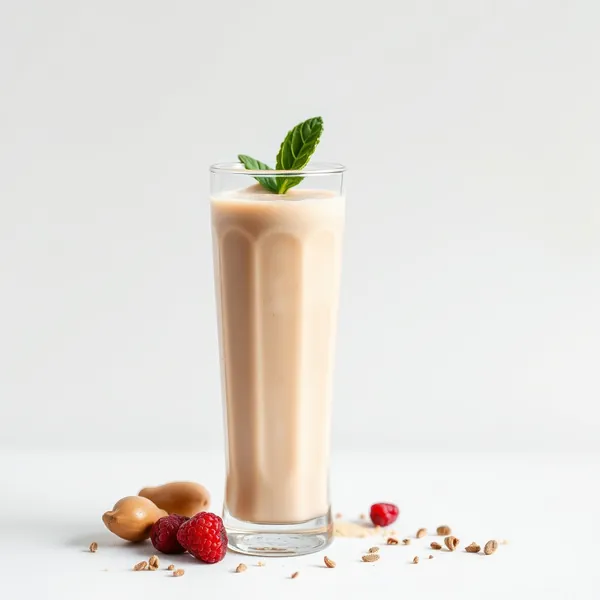 High Protein Ginger Hazelnut Milk Smoothie