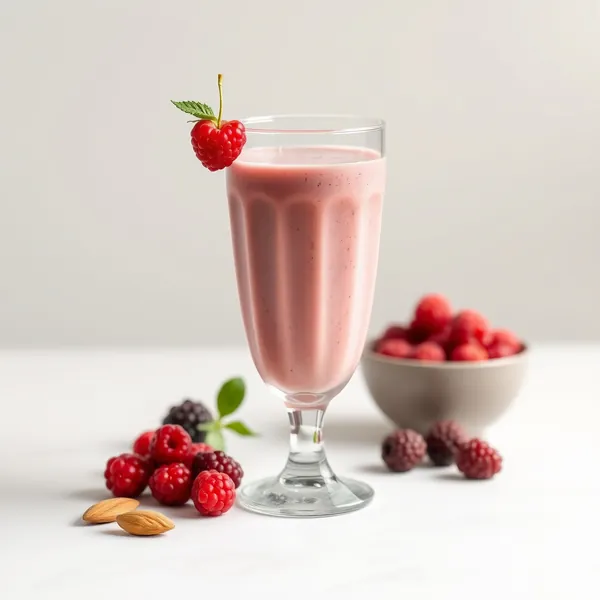 High Protein Goji Berry Almond Coconut Milk Smoothie