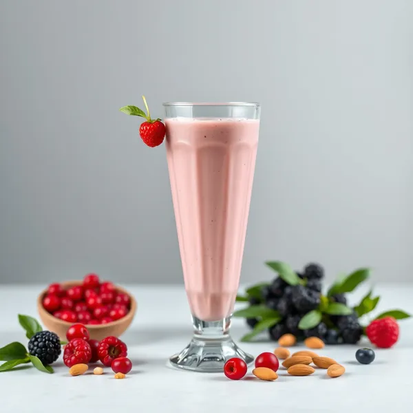 Smoothie Alto em Proteína de Baya Goji e Leite de Amêndoa