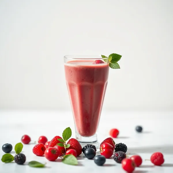 Smoothie Haut en Protéines aux Baies de Goji et Eau de Coco