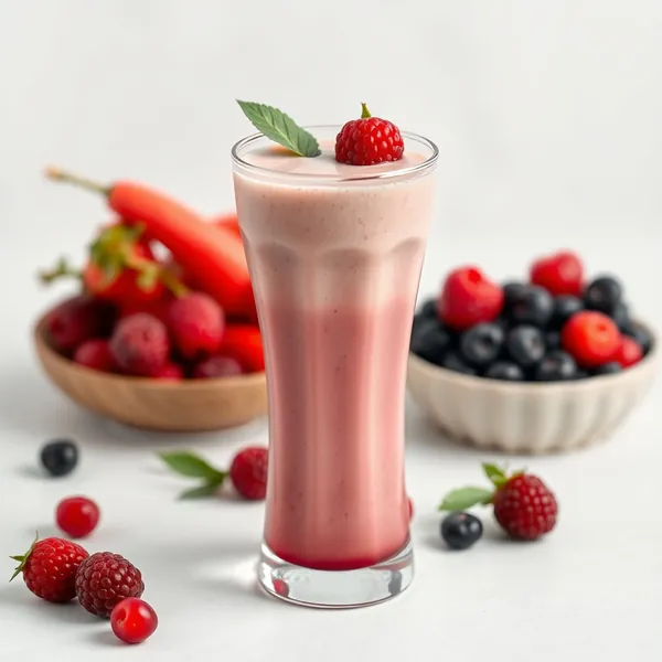 High Protein Goji Berry Hazelnut Milk Smoothie