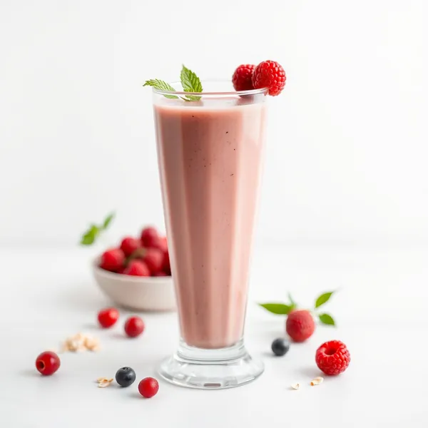 Smoothie de Leite de Aveia com Goji Alto em Proteínas