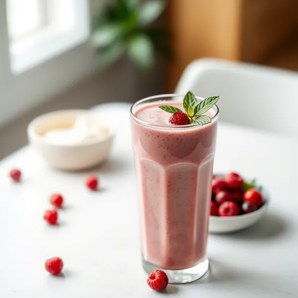 Smoothie de Riz aux Baies de Goji Haut en Protéines