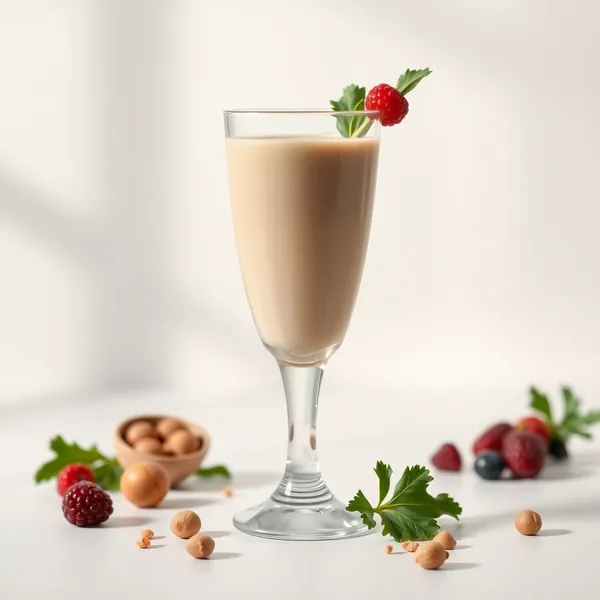High Protein Kale Hazelnut Milk Smoothie