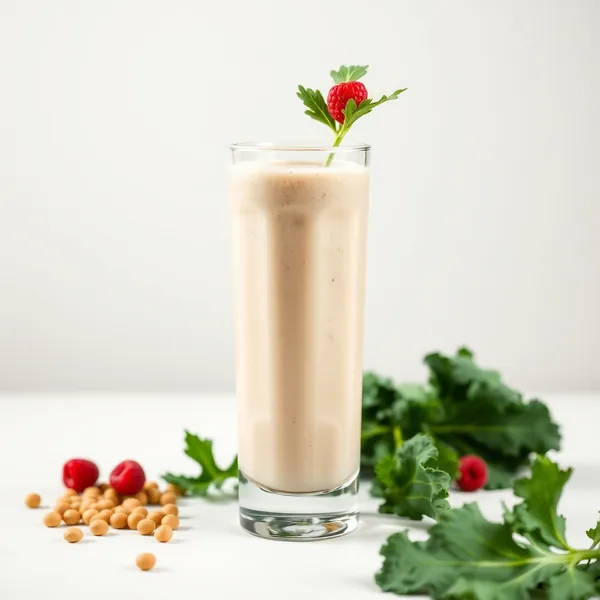 High Protein Kale Pea Milk Smoothie