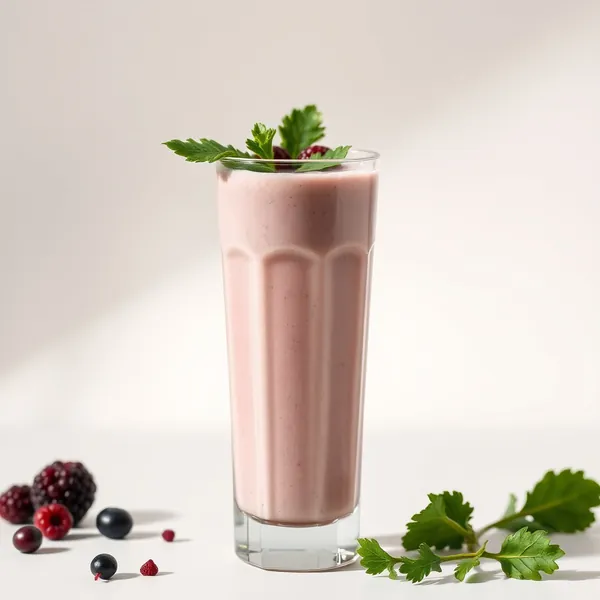 High Protein Kale Rice Milk Smoothie