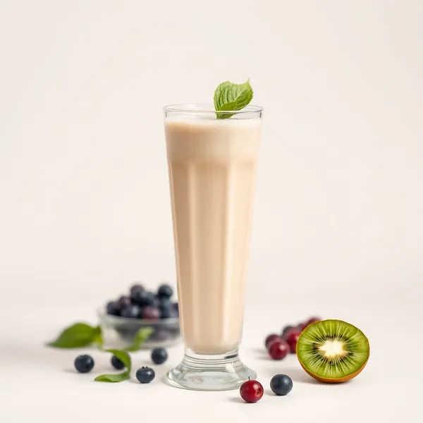 Hoch-Protein Kiwi Hanfmilch Smoothie