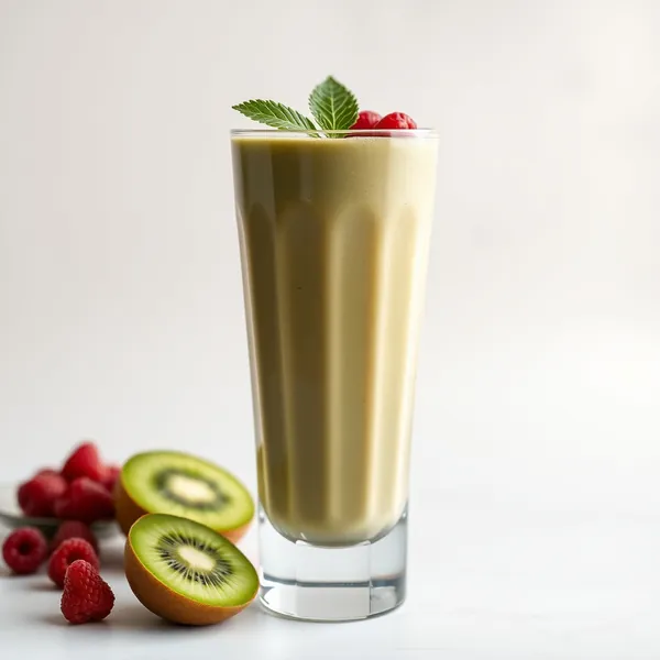 High Protein Kiwi Matcha Tea Smoothie