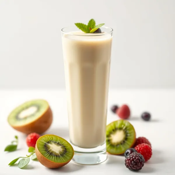Smoothie Haut en Protéines Kiwi et Lait de Pois