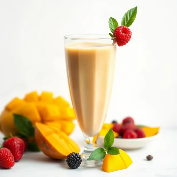 High Protein Mango Hemp Milk Smoothie