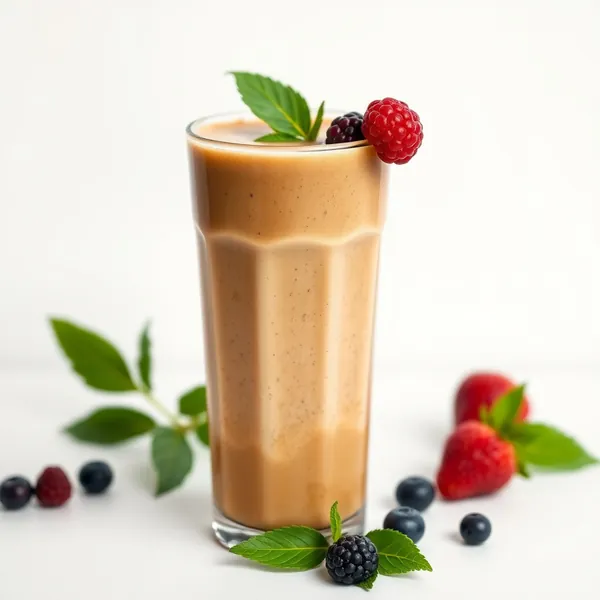 Batido Frío de Café Matcha Alto en Proteínas