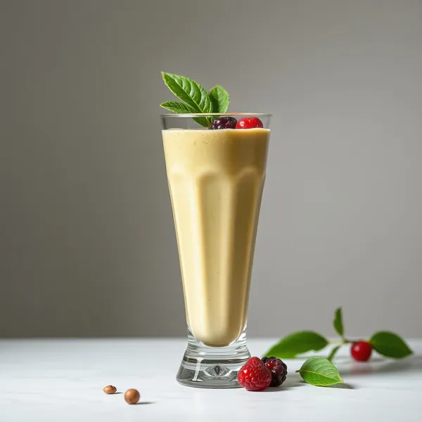 High Protein Matcha Hazelnut Milk Smoothie