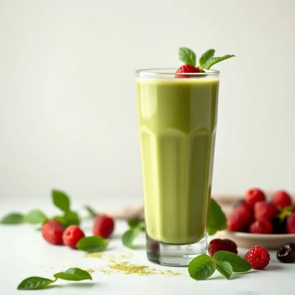 Smoothie de Thé Matcha Riche en Protéines
