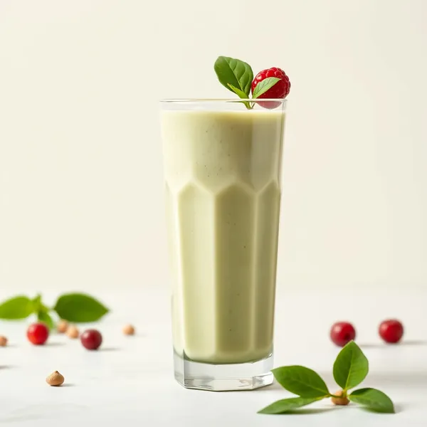 Smoothie Alto em Proteínas de Matcha e Leite de Ervilha