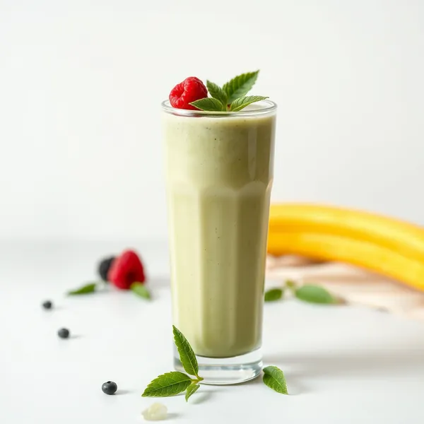 Smoothie Haut en Protéines Matcha Lait de Riz