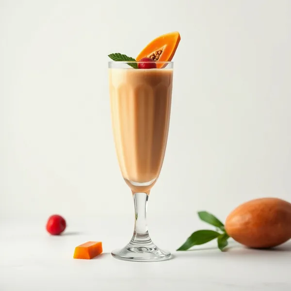 High Protein Papaya Hemp Milk Smoothie