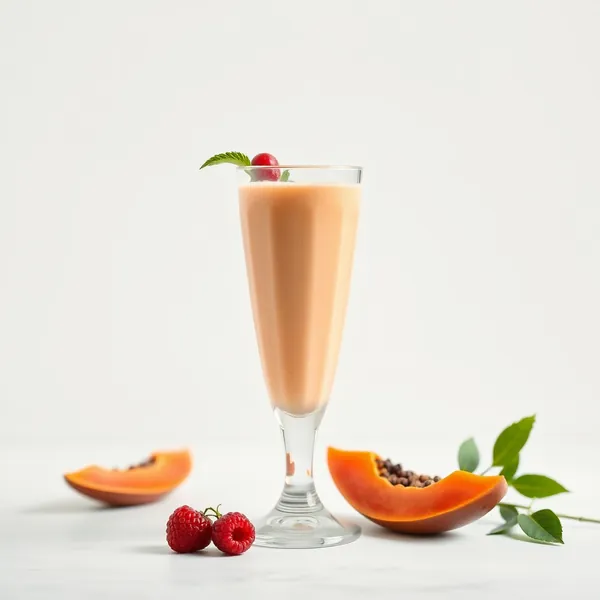 Smoothie de Papaye Kefir Haut en Protéines