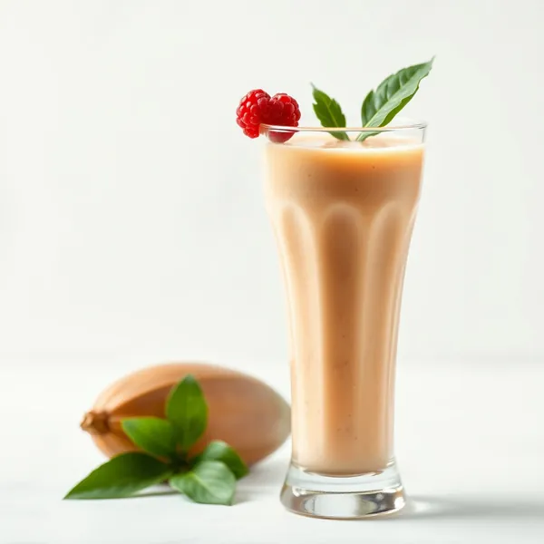 High Protein Papaya Rice Milk Smoothie