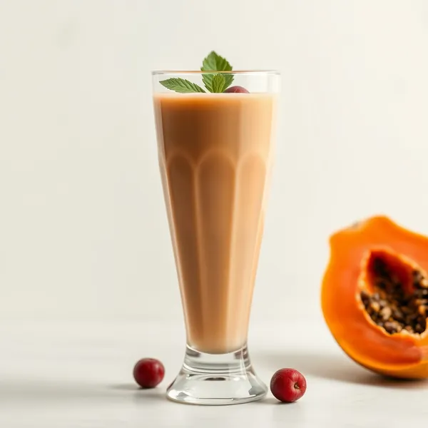 High Protein Papaya Spelt Milk Smoothie