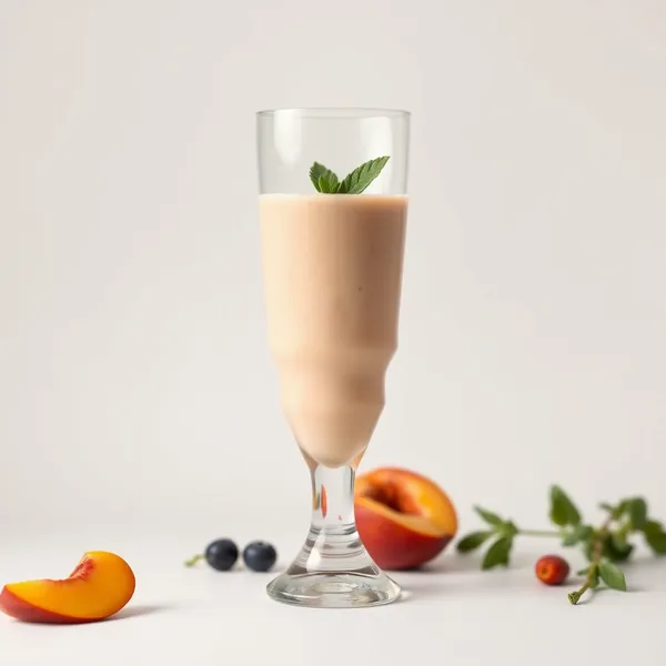 Smoothie Haut en Protéines de Pêche et Lait de Pois