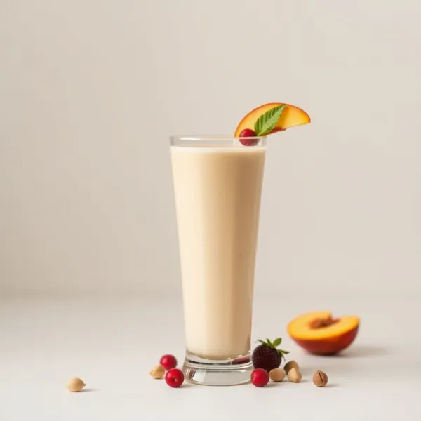 Smoothie Alto em Proteína de Pêssego e Pistache