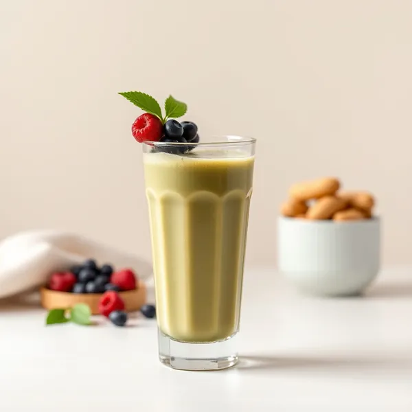 High Protein Peanut Butter Matcha Tea Smoothie